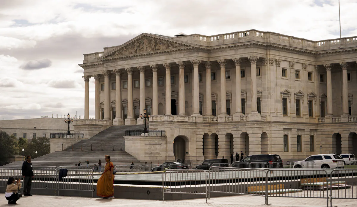 The House of Representatives side of the U.S. Capitol building in Washington on Oct. 16, 2023. (Madalina Vasiliu/The Epoch Times)