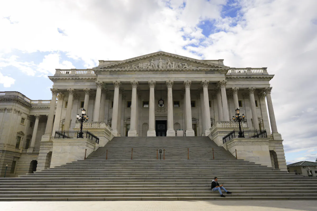 The Senate side of the U.S. Capitol building in Washington on Oct. 16, 2023. (Madalina Vasiliu/The Epoch Times)