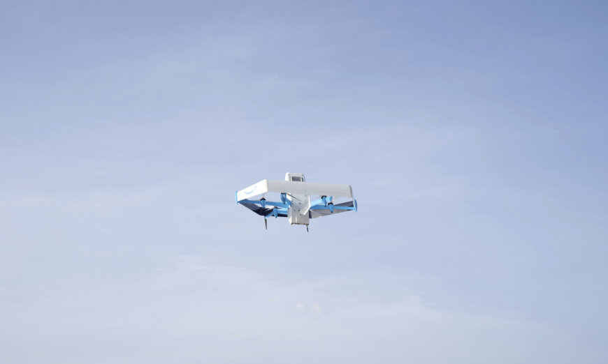 Amazon introduces prescription drone delivery service in Texas City.
