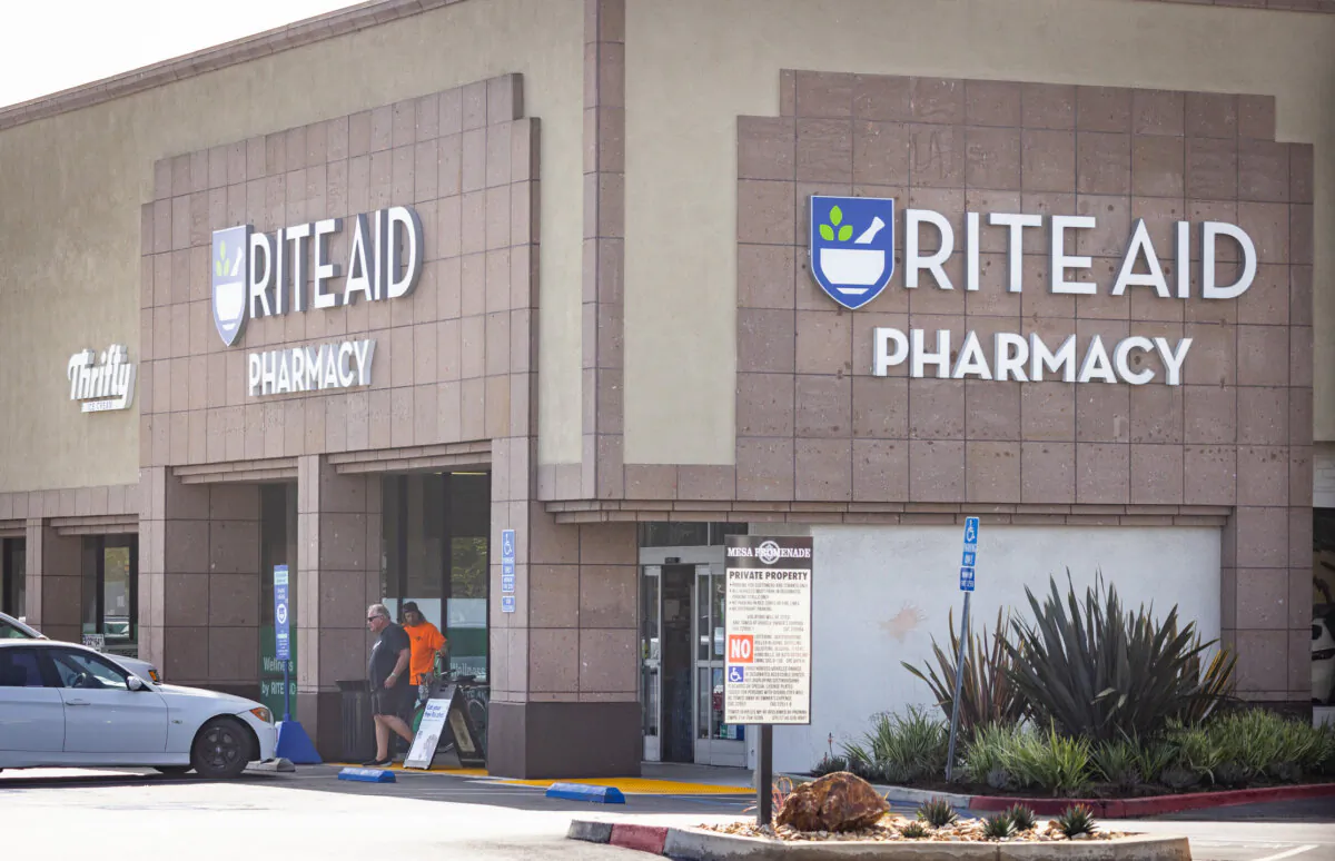 A Rite Aid in Costa Mesa, Calif., on Oct. 18, 2023. (John Fredricks/The Epoch Times)