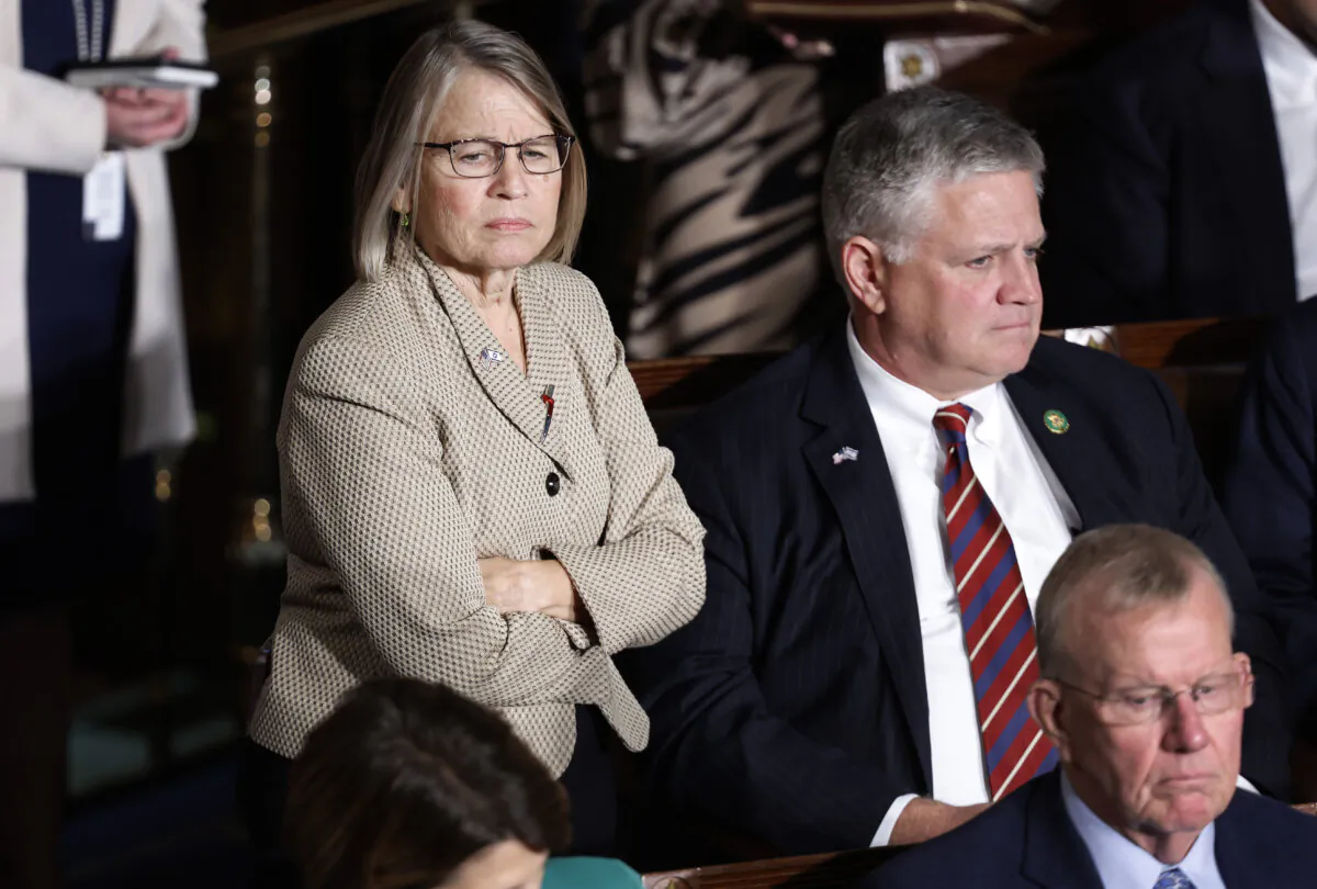 U.S. Rep. Mariannette Miller-Meeks (R-IA) casts her vote as the House of Representatives holds its second round of voting for a new Speaker of the House at the U.S. Capitol in Washington on Oct. 18, 2023. (Anna Moneymaker/Getty Images)