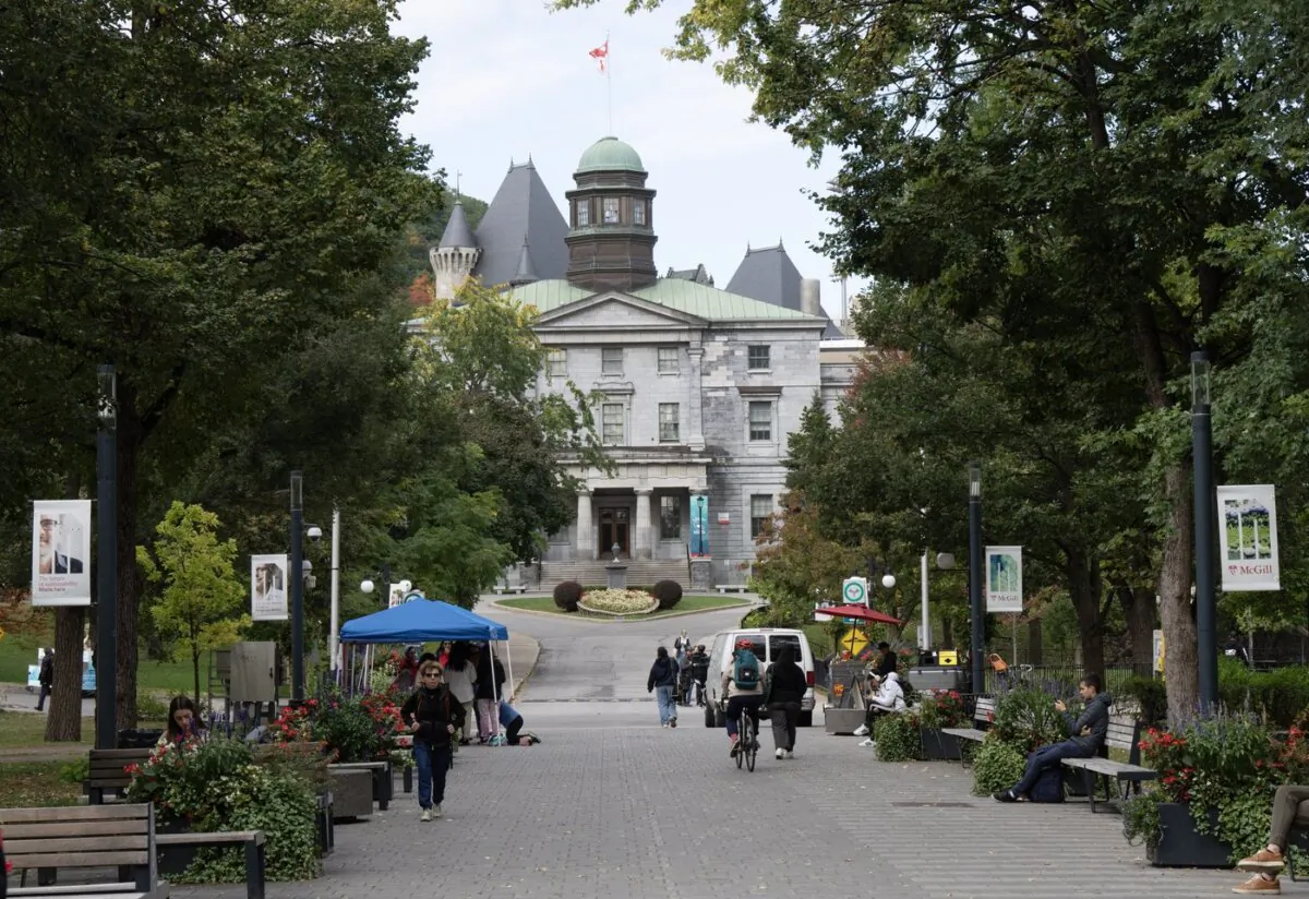 McGill University is seen in Montreal on  Oct. 13, 2023. (The Canadian Press/Ryan Remiorz)