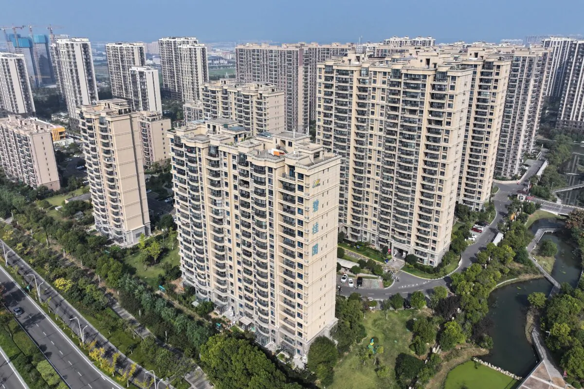 Buildings of China's developer Country Garden Holdings in Suqian, in China's eastern Jiangsu Province, on Oct. 18, 2023. (STR/AFP via Getty Images)