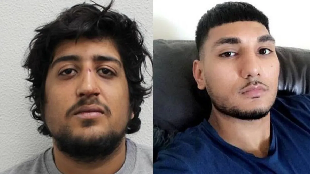 Amraj "Bigs" Poonia (L) who was jailed for life for the murder of Muhammad Shah Subhani (R) in Hounslow, west London, on May 7, 2019. (Metropolitan Police)