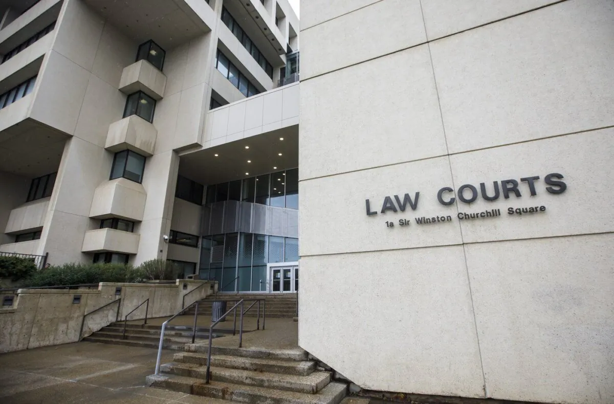 The Edmonton Law Courts building is seen in Edmonton on July 8, 2020. (The Canadian Press/Jason Franson)