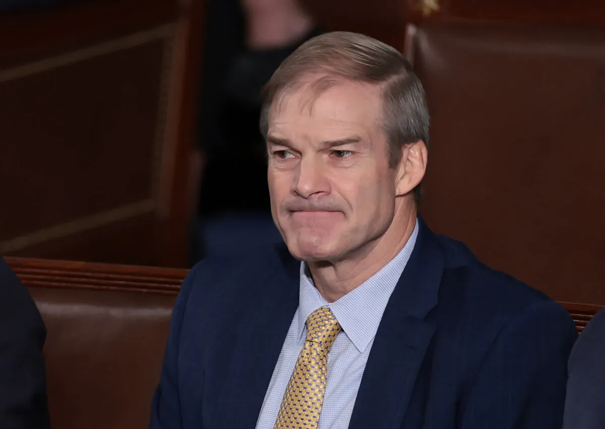 Rep. Jim Jordan (R-Ohio) sits in the House chamber after the House failed to elevate Jordan to speaker of the House for the third time in the U.S. Capitol in Washington on Oct. 20, 2023. (Win McNamee/Getty Images)
