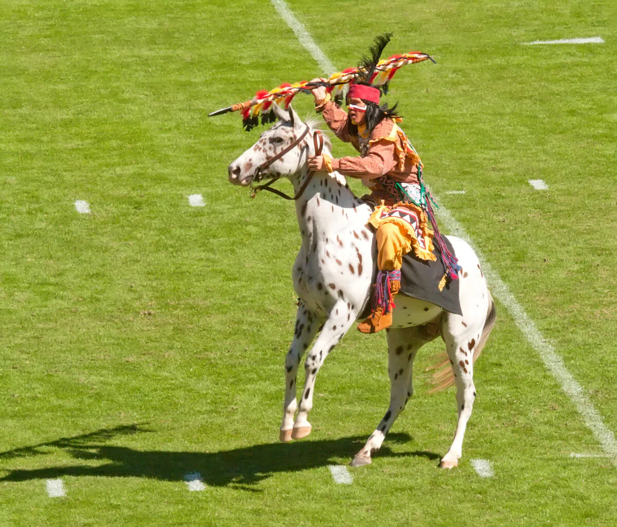 A Native American throwing a spear. (Ruth Peterkin/Shutterstock)
