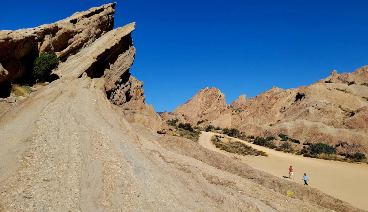 Vasquez Rocks, near Agua Dulce, California, and once the home of Native Americans, have appeared in movies as everything from the Old West to a landscape in space. (Jim Farber)