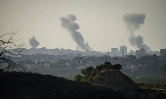 View of Israel–Gaza Border as Mediators Work on Cease-Fire Deal