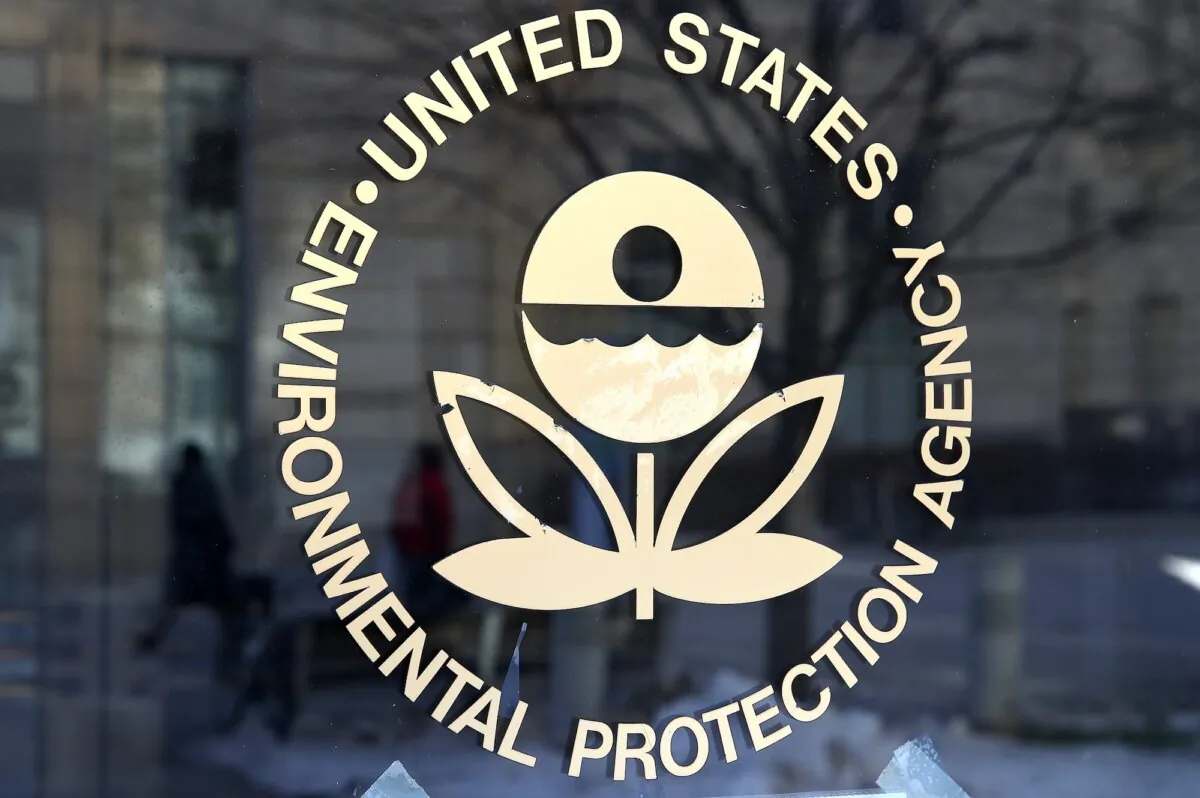 The logo of the Environmental Protection Agency (EPA) in Washington on March 16, 2017. (Getty Images)