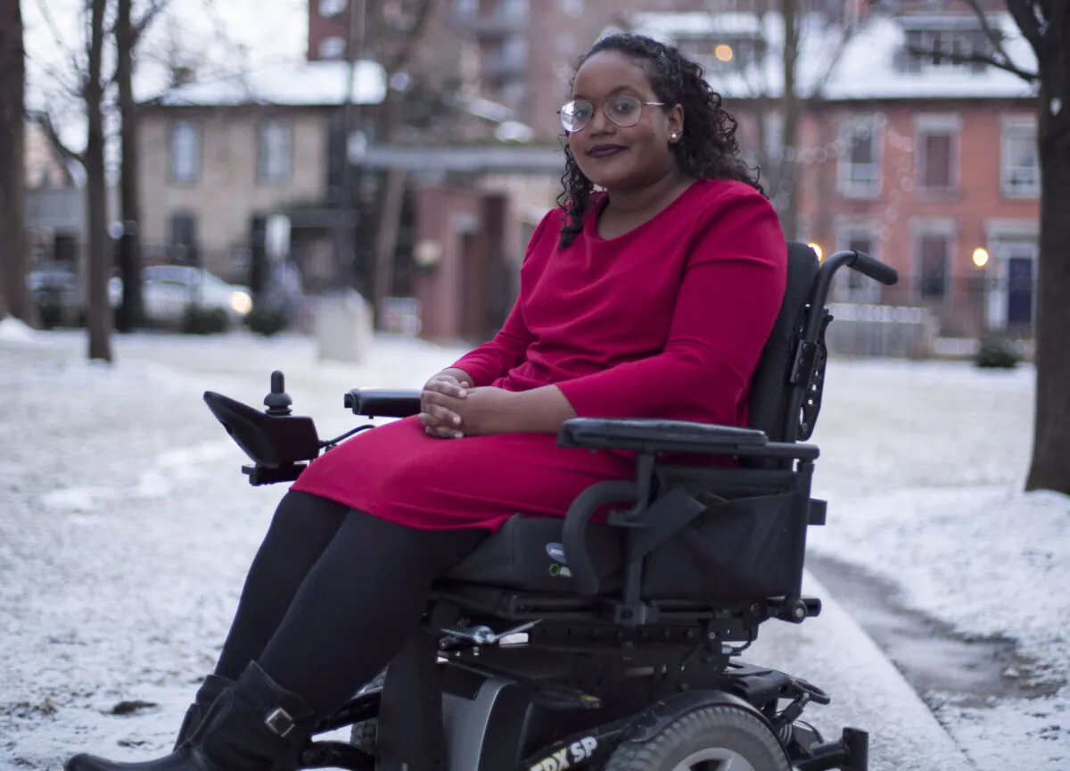 Sarah Jama poses for a portrait in Hamilton, Ont., on March 13, 2018. (Peter Power/The Canadian Press)