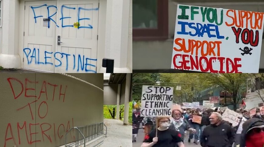 Weapons Are Drawn at ‘Free Palestine’ Rally in Oregon