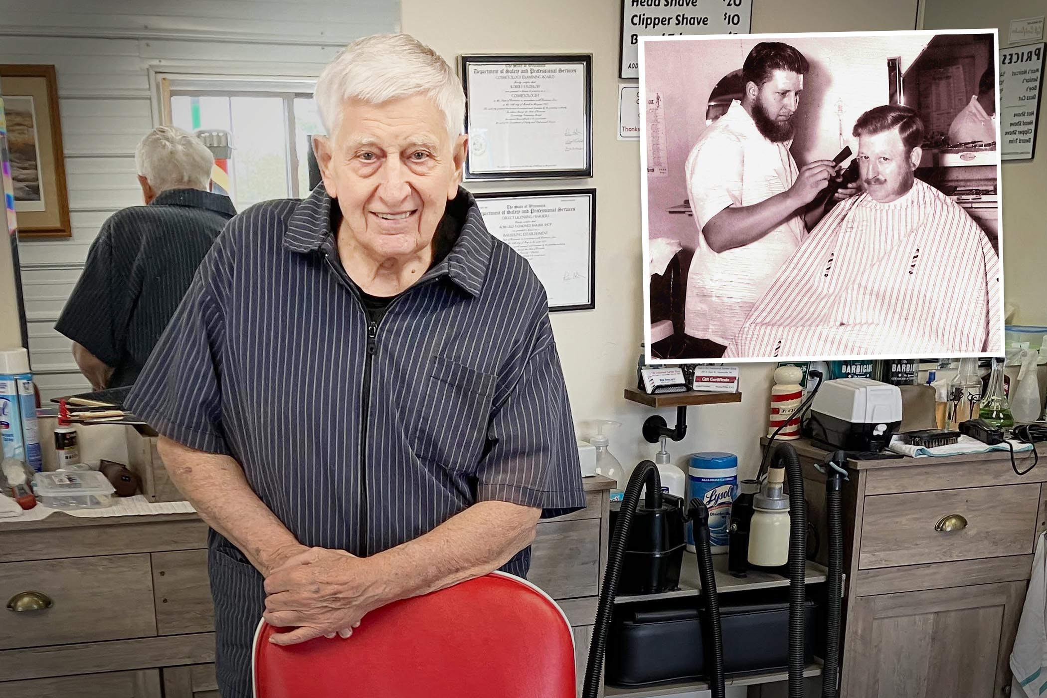 91-year-old just opened a barber shop in Wisconsin: 'I'm too happy