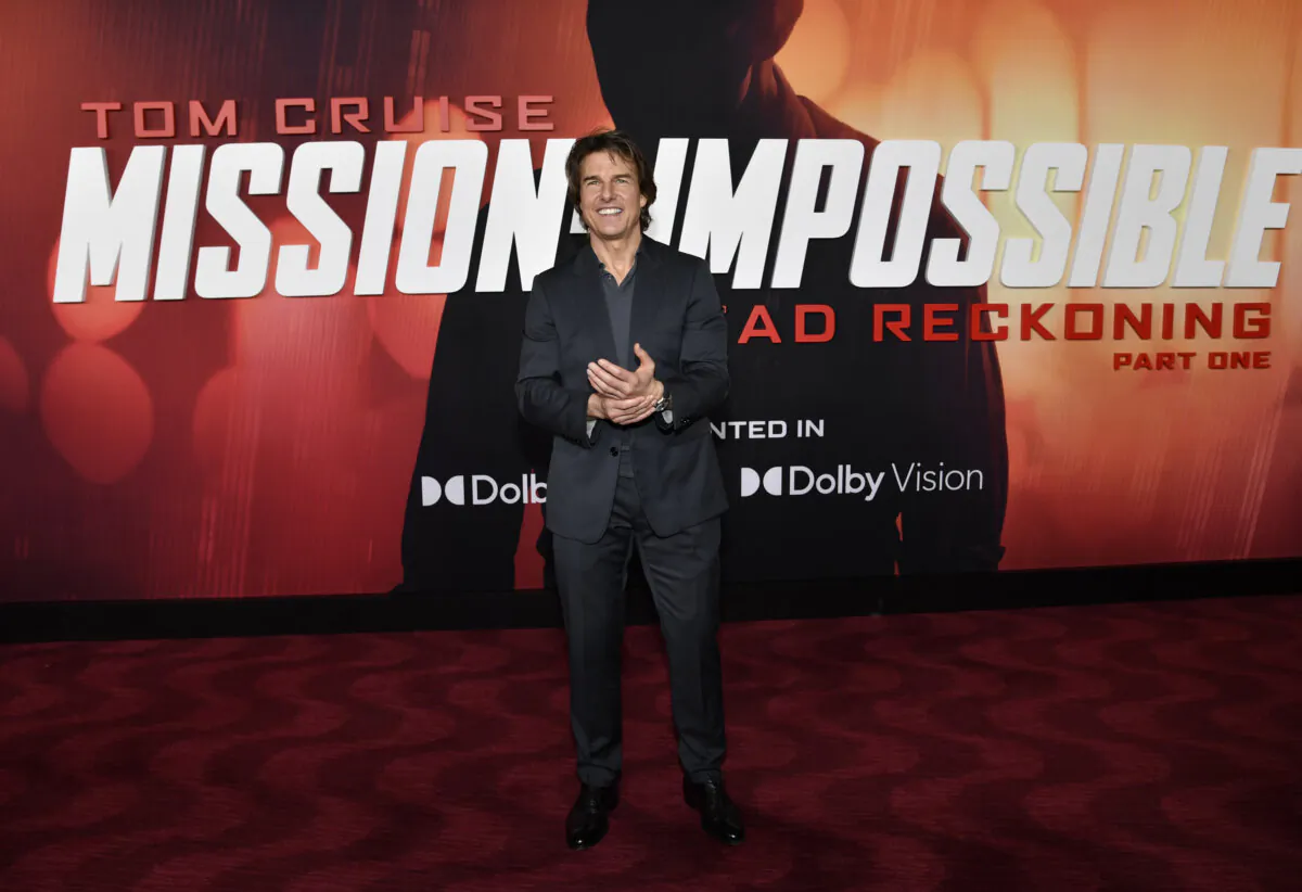Tom Cruise attends the premiere of "Mission: Impossible, Dead Reckoning — Part One" at Jazz at Lincoln Center's Frederick P. Rose Hall in New York on July 10, 2023. (Evan Agostini/Invision/AP)