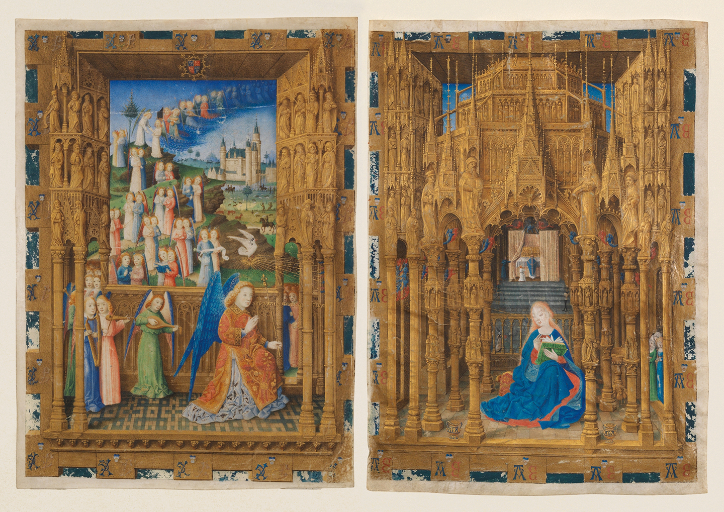 illuminated manuscript book of hours