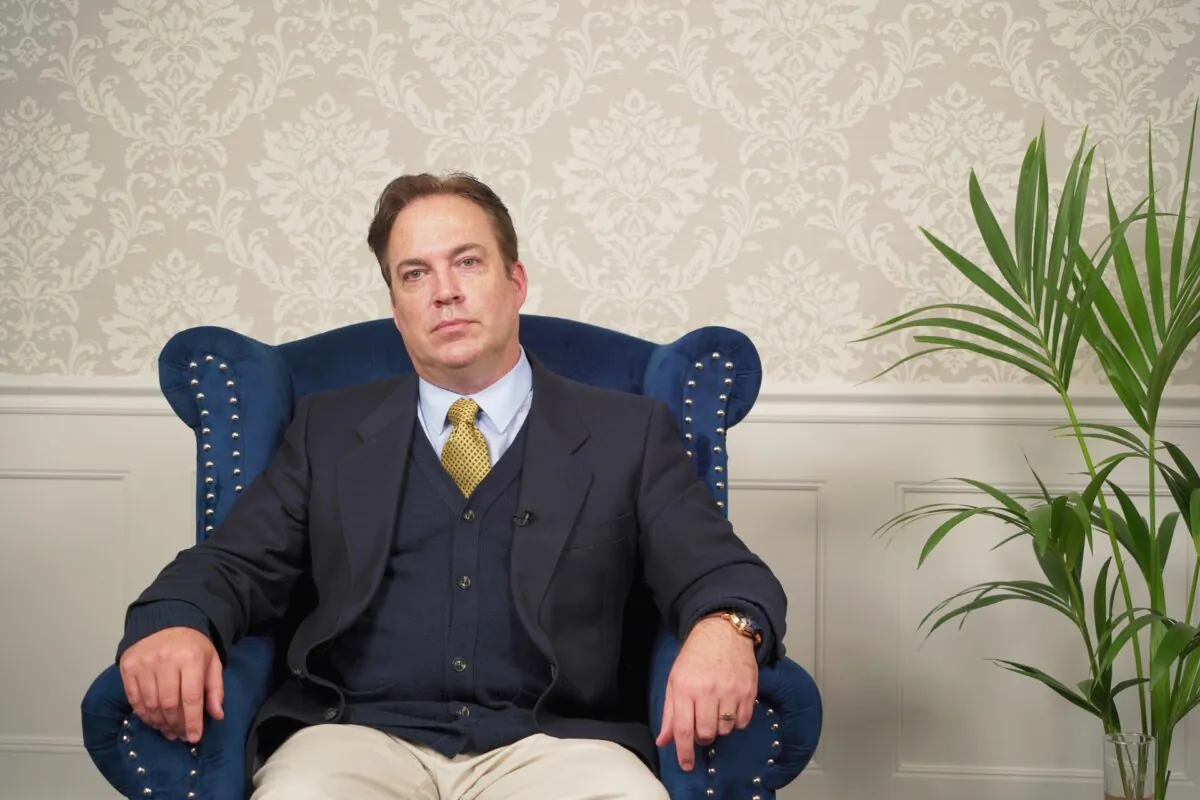 Dom Wightman speaks to NTD's "British Thought Leaders" programme. (NTD)