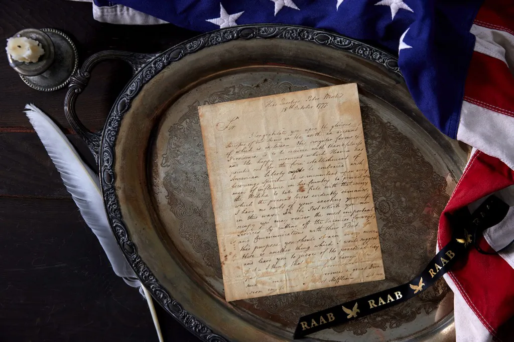 A letter from George Washington to Gen. James Potter. (Courtesy of the RAAB Collection)