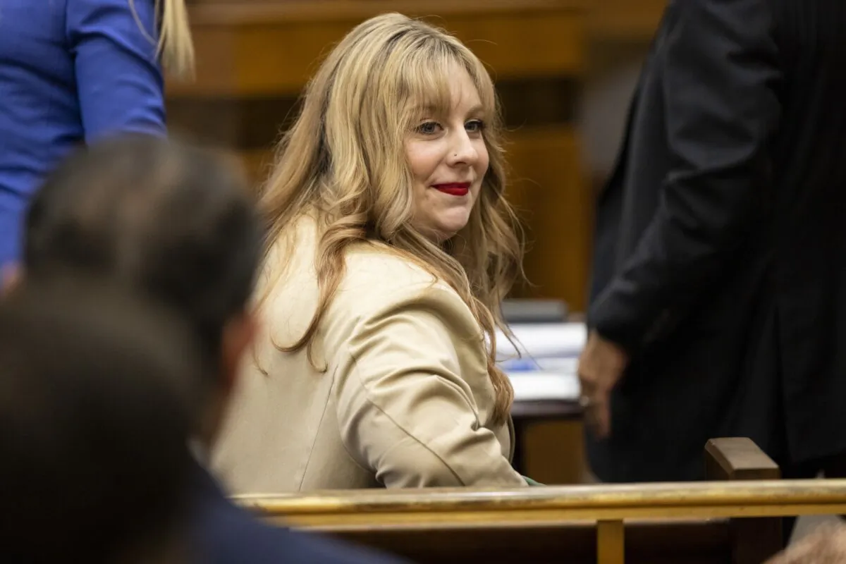 Abby Zwerner attends a hearing for a civil lawsuit she filed against the Newport News Public Schools in Newport News, Va., on Oct. 27, 2023. (Billy Schuerman/The Virginian-Pilot via AP)