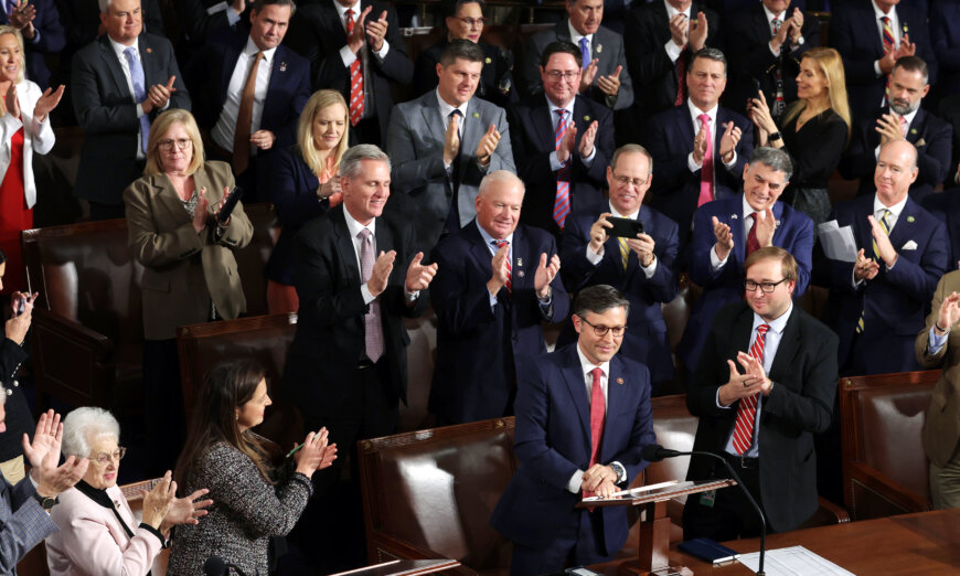 GOP Lawmakers Applaud New Speaker Mike Johnson for Getting America Back on Track.