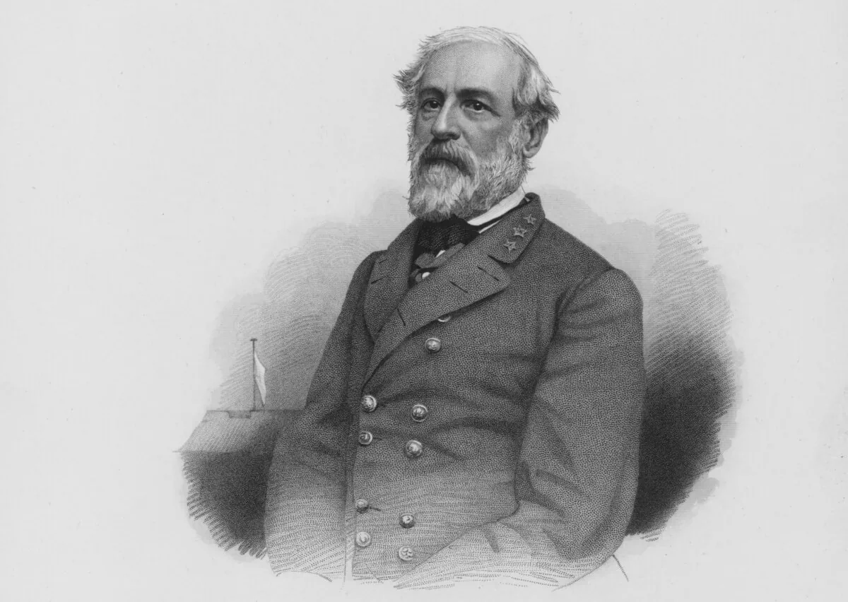 An engraved portrait of Robert E Lee, Commander of the Confederate Army during the American Civil War, 1863. Engraved by J Rogers from the original by Julian Vannerson.(Archive Photos/Getty Images)