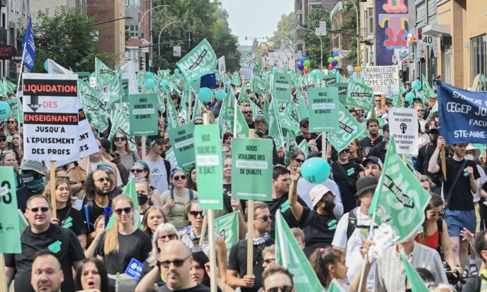 Hundreds of Thousands of Quebec Public Sector Workers on Strike Today