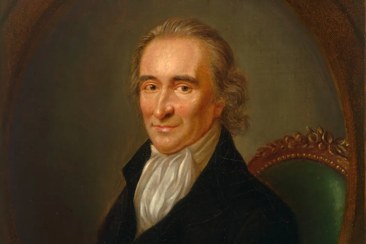 Portrait of Thomas Paine, circa 1792, by Laurent Dabos. (Public Domain)