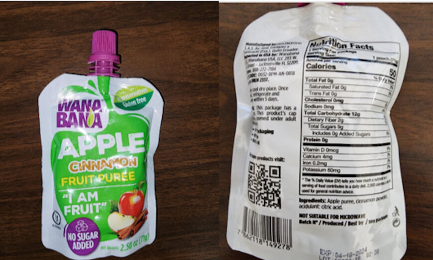 FDA warns parents of ‘dangerously high’ lead levels in puree fruit pouches sold nationwide.