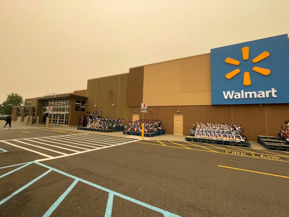 Walmart's newly remodeled Supercenter in Teterboro, N.J., on June 7, 2023. (Siddharth Cavale/Reuters)