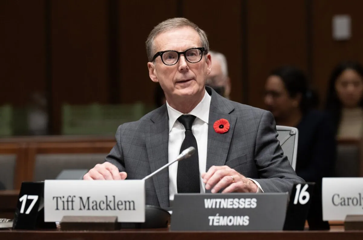 Bank of Canada Governor Tiff Macklem waits to appear at the House of Commons Standing Committee on Finance, in Ottawa, on Oct. 30, 2023. (The Canadian Press/Adrian Wyld)