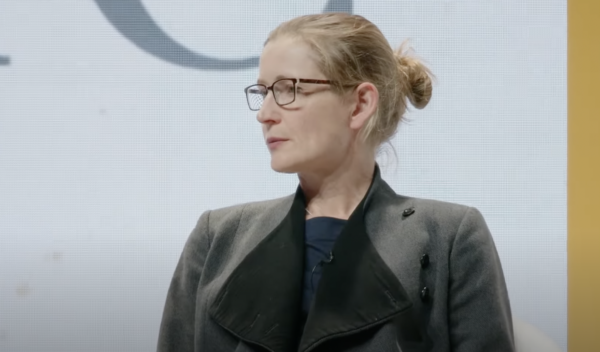 Mary Harrington, author of the book Feminism against progress, speaks at the Alliance for Responsible Citizenship conference in London on Nov. 1, 2023. (Screenshot/ Alliance for Responsible Citizenship)