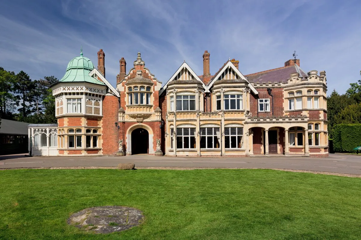 Undated handout photo issued by Bletchley Park Trust of the mansion at Bletchley Park, near Milton Keynes, England. (Will Amlot/Bletchley Park Trust via PA)