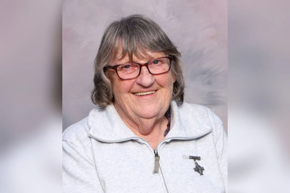 Gloria Hooper, of St. Claude, Man., seen in an undated handout photo, is the national Silver Cross Mother for 2023. (The Canadian Press/HO-Royal Canadian Legion)