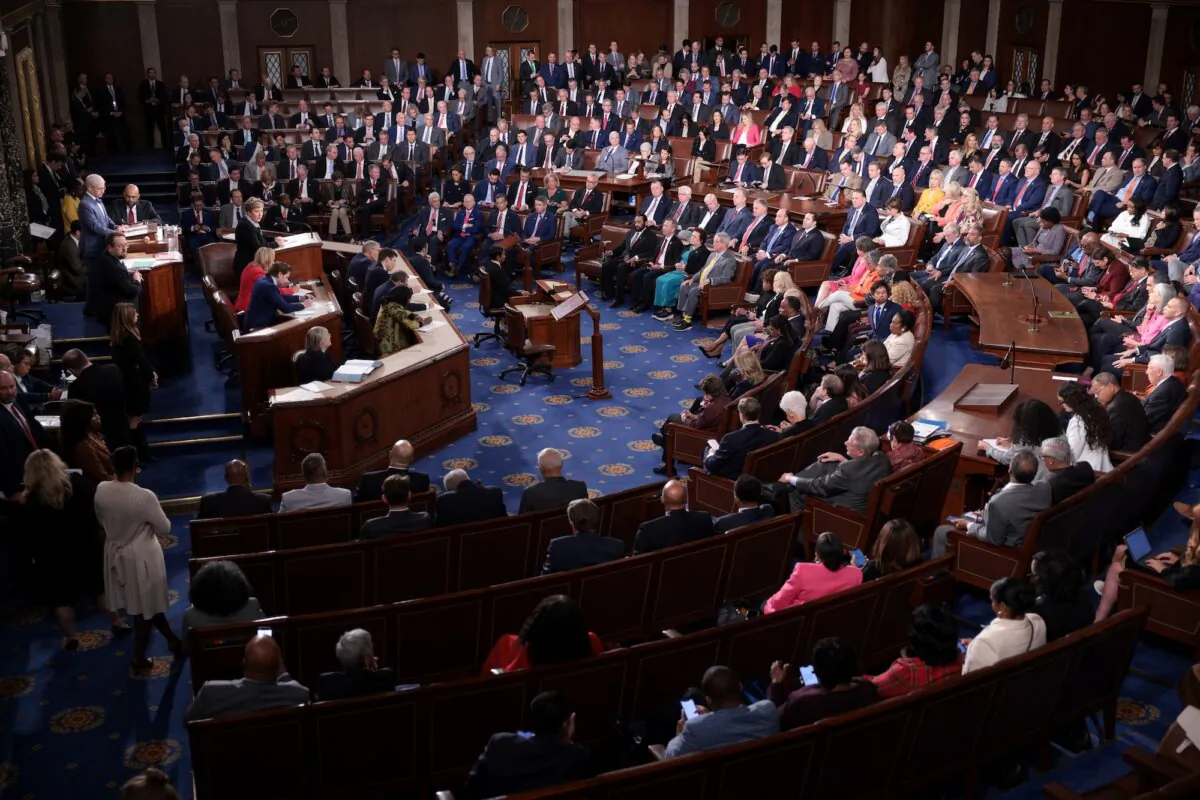 A view of the U.S. House of Representatives in Washington, on Oct. 25, 2023. (Win McNamee/Getty Images)