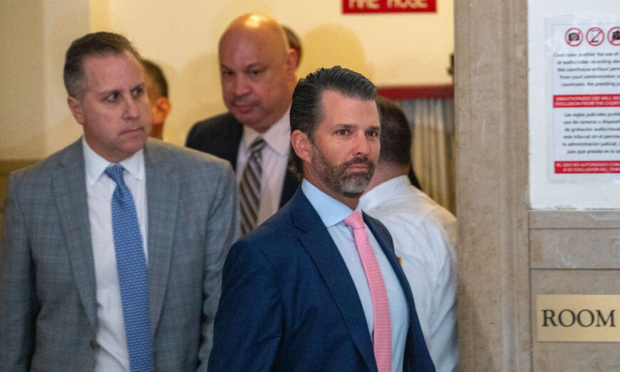 Eric Trump is set to testify in the Trump Group NY civil fraud trial at 9 AM ET.