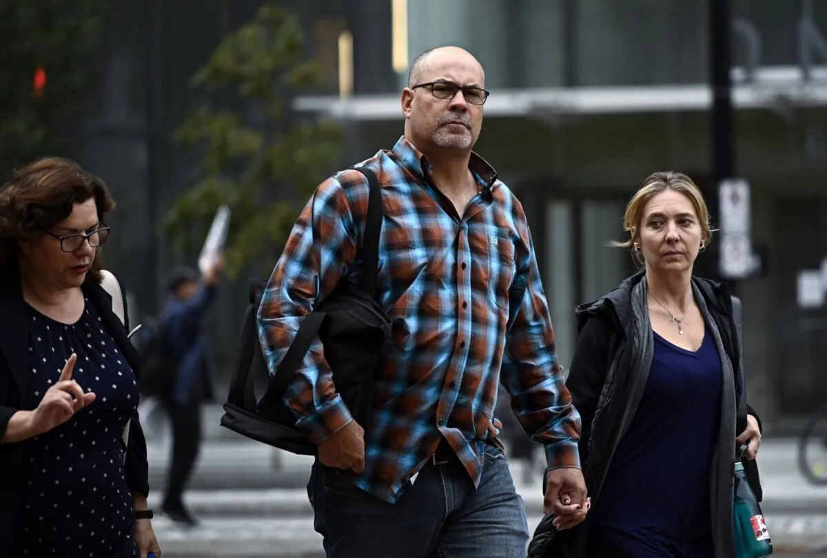 Chris Barber arrives for his trial at the courthouse in Ottawa, on Sept. 19, 2023. (The Canadian Press/Justin Tang)