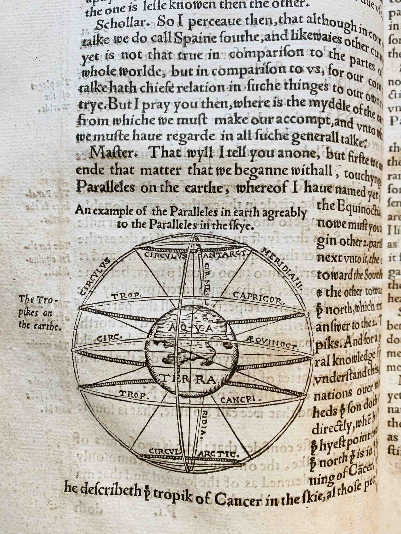 The first edition of "The Castle of Knowledge" by Welshman Robert Recorde.