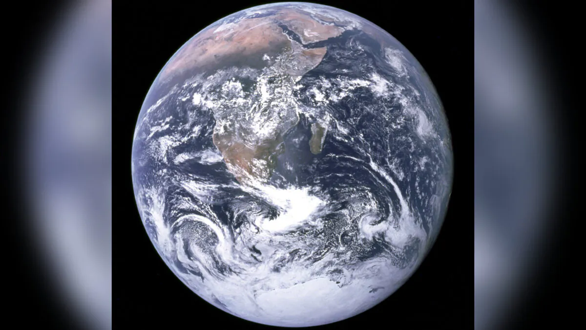 A view of Earth by the Apollo 17 crew travelling toward the moon on Dec. 7, 1972. (NASA/Handout/Reuters)