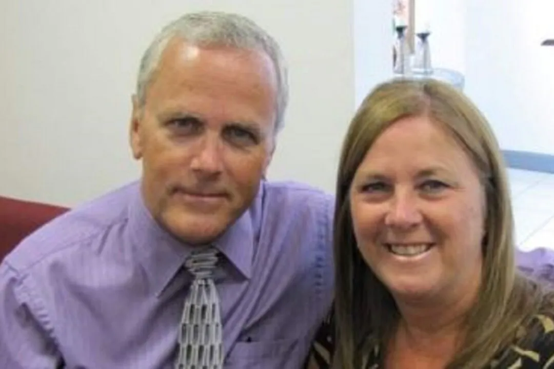 Brenda Downs, right, with her husband Donald Downs in a file image. (Courtesy of Downs family)