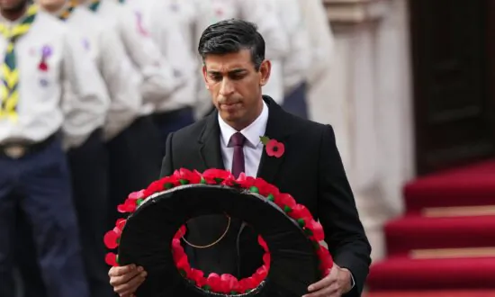 Sunak Says Planning Protests on Armistice Day Is ‘Provocative and Disrespectful’