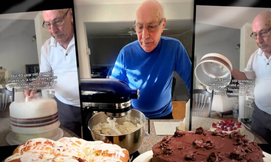 Engineer Grandpa Masters Cake Baking at Age 94, Surprises Grandkids on Every Visit, Goes Viral