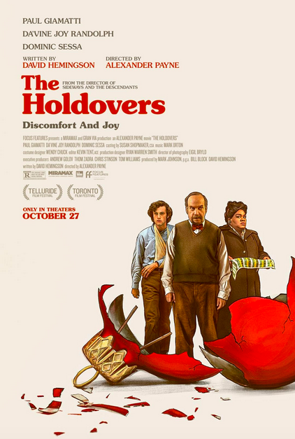Movie poster for "The Holdovers." (Seacia Pavao/Focus Features)