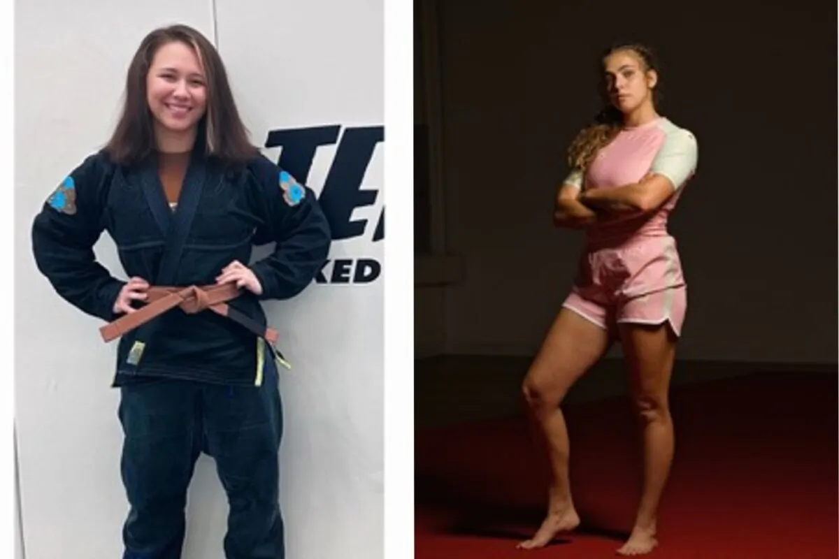 Ansleigh Wilk and Jayden Alexander had to compete against a male in a July 2023 jujitsu tournament. (Courtesy of Ms. Wilk and Ms. Alexander)
