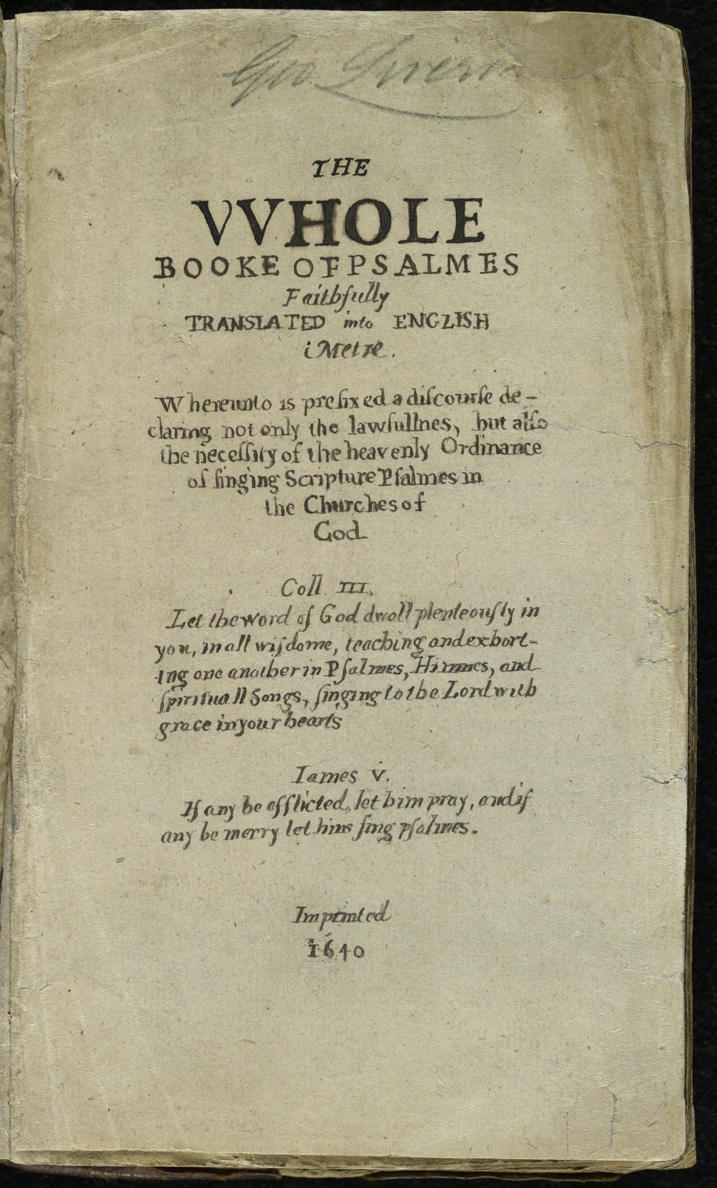 Bay Psalm Book