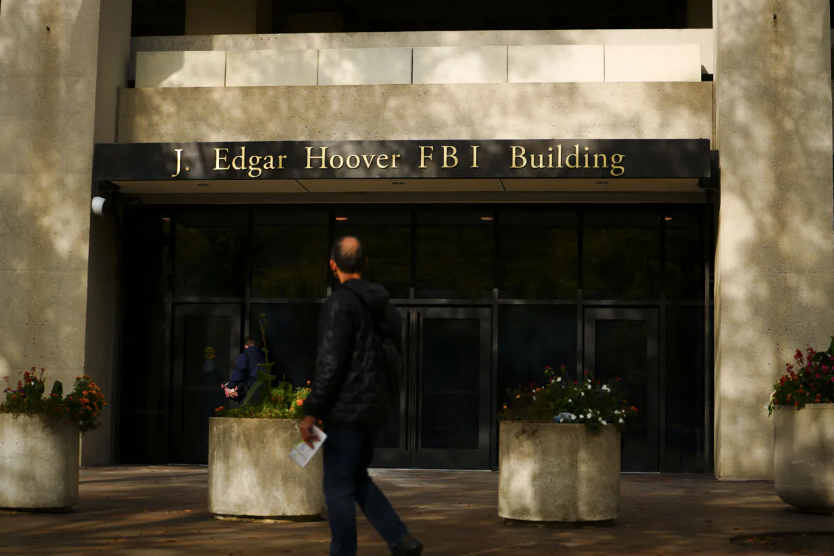 The FBI headquarters in Washington on Nov. 6, 2023. (Madalina Vasiliu/The Epoch Times)