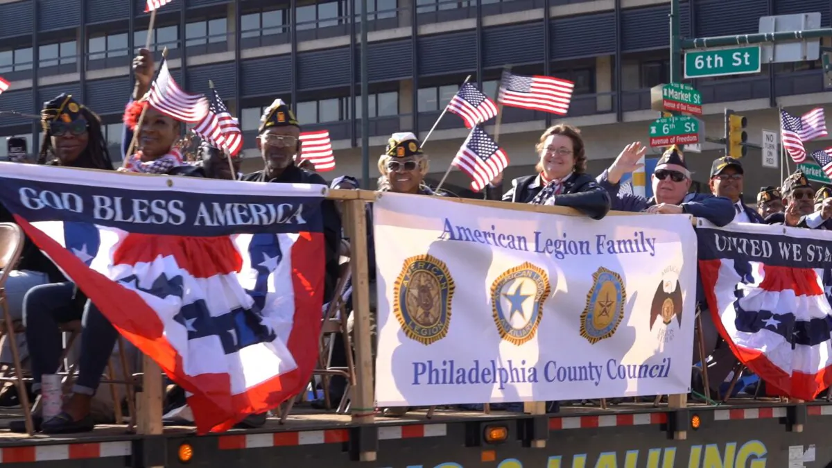 The 9th Annual Philadelphia Veterans Parade and Festival honored our country's veterans, on Nov. 5, 2023. (William Huang/The Epoch Times)