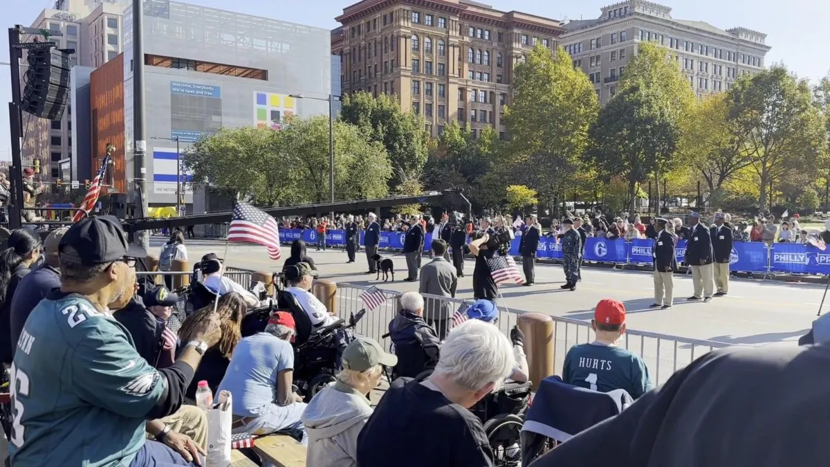 The 9th Annual Veterans Parade & Festival in Philadelphia, Pa., on Nov. 5, 2023. (William Huang/The Epoch Times)