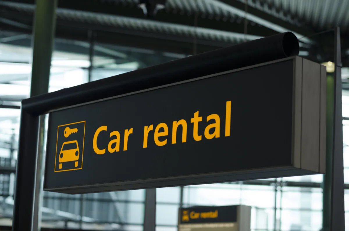 Car rental sign. (Dreamstime/TNS)
