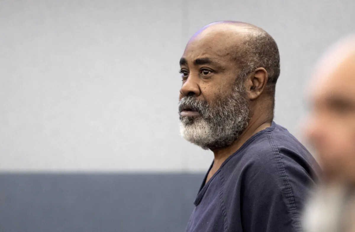 Duane "Keffe D" Davis makes an appearance in Clark County District Court in Las Vegas on Nov. 7, 2023. (Steve Marcus/Pool/Las Vegas Sun via AP)