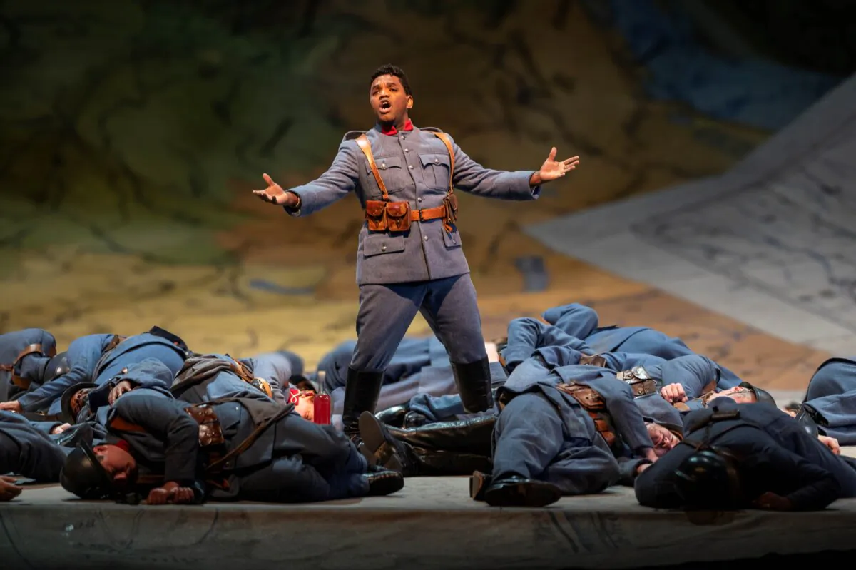 Tonio (Lawrence Brownlee), in Donizetti’s “The Daughter of the Regiment.” (Michael Brosilow)