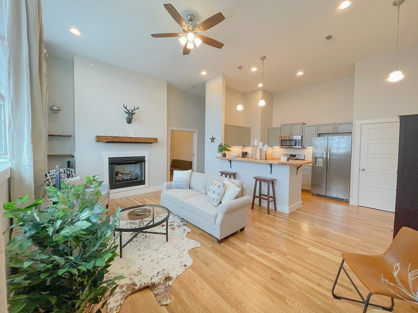 The interiors of Cornerstone Apartments after the transformation.